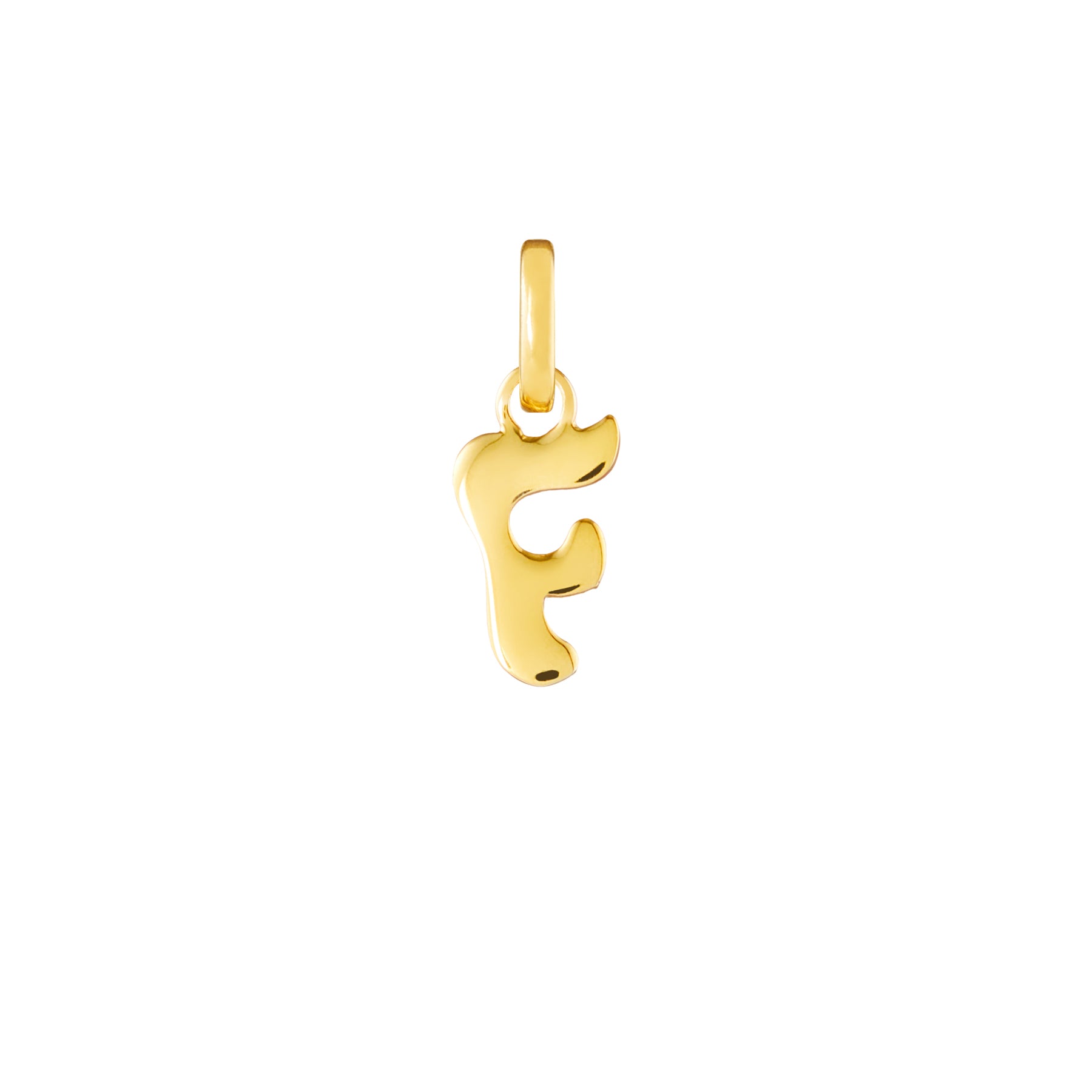 Letter Gold Plated Clip Charm