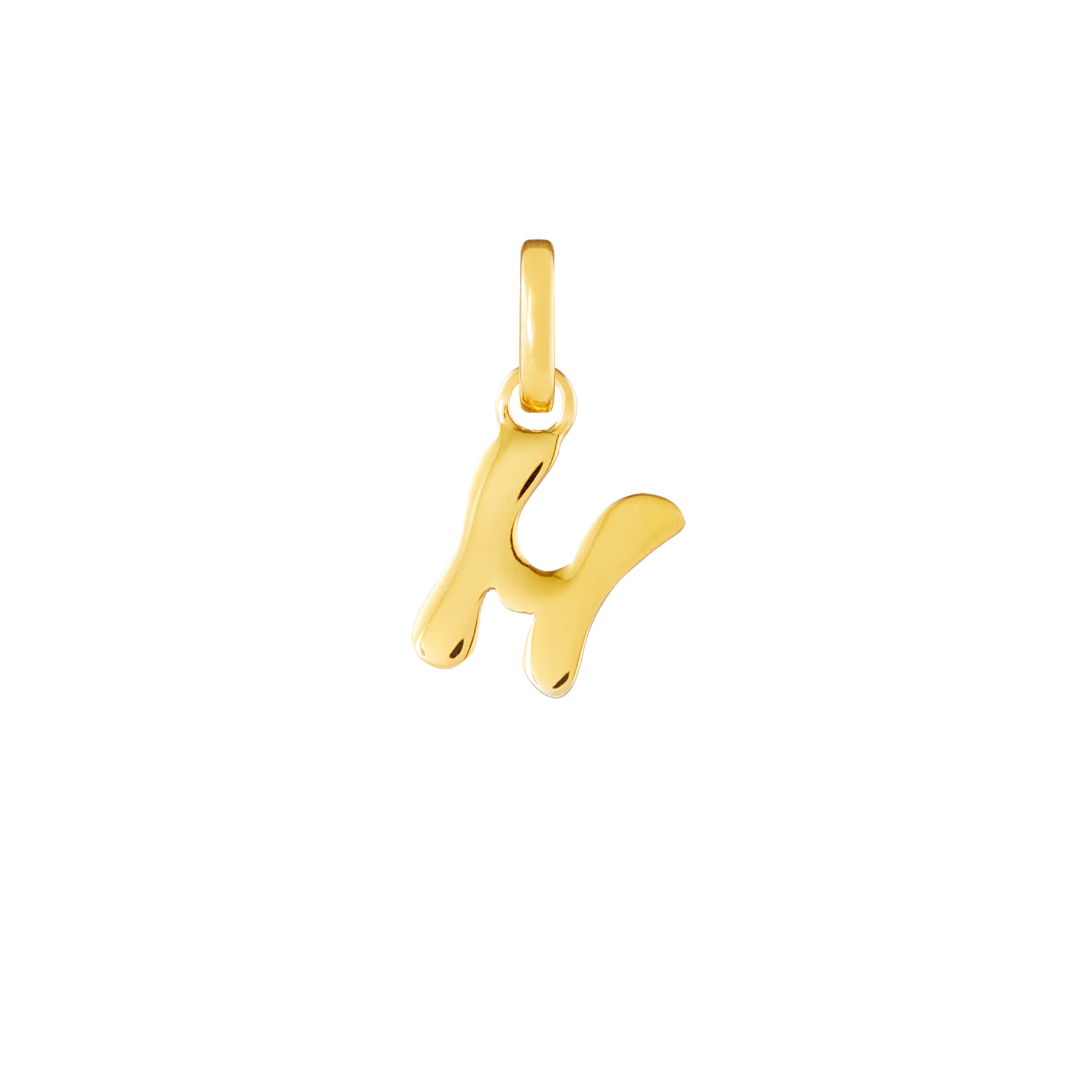 Letter Gold Plated Clip Charm