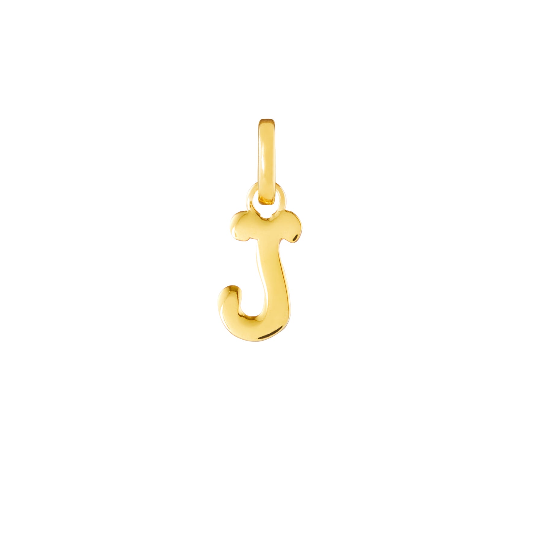 Letter Gold Plated Clip Charm