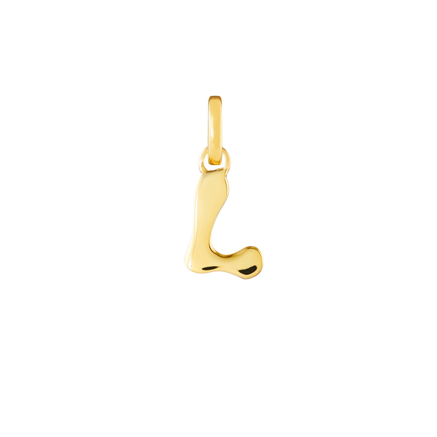Letter Gold Plated Clip Charm