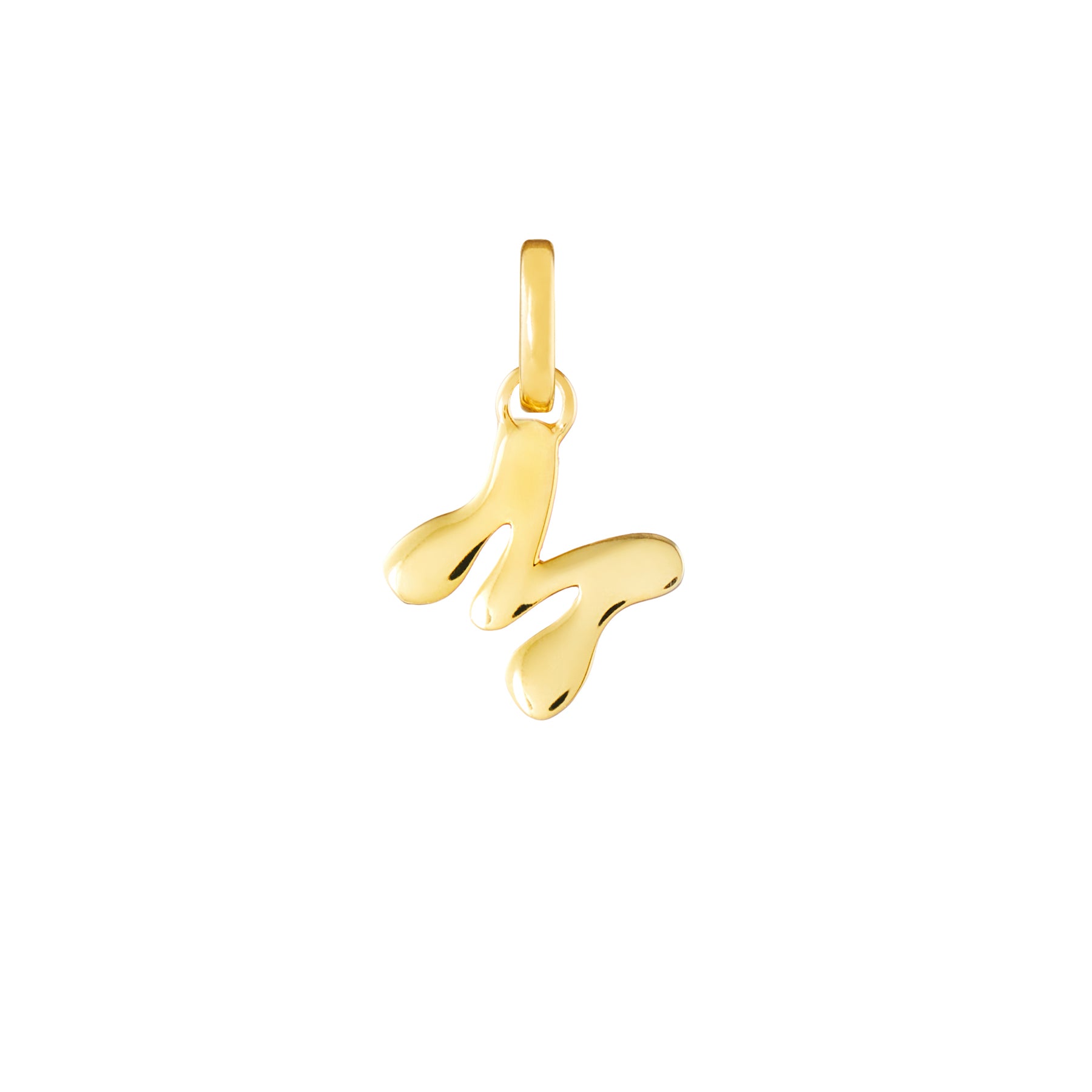 Letter Gold Plated Clip Charm