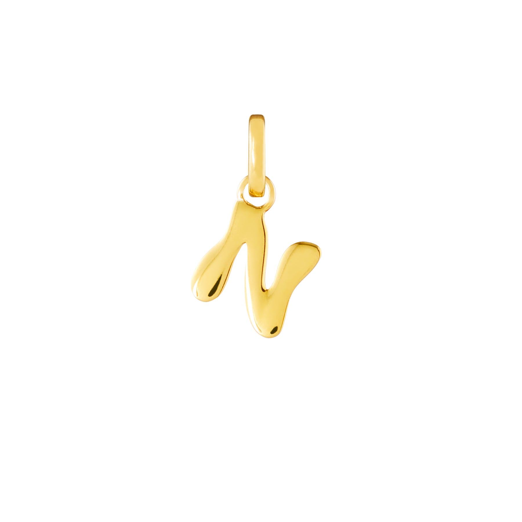 Letter Gold Plated Clip Charm
