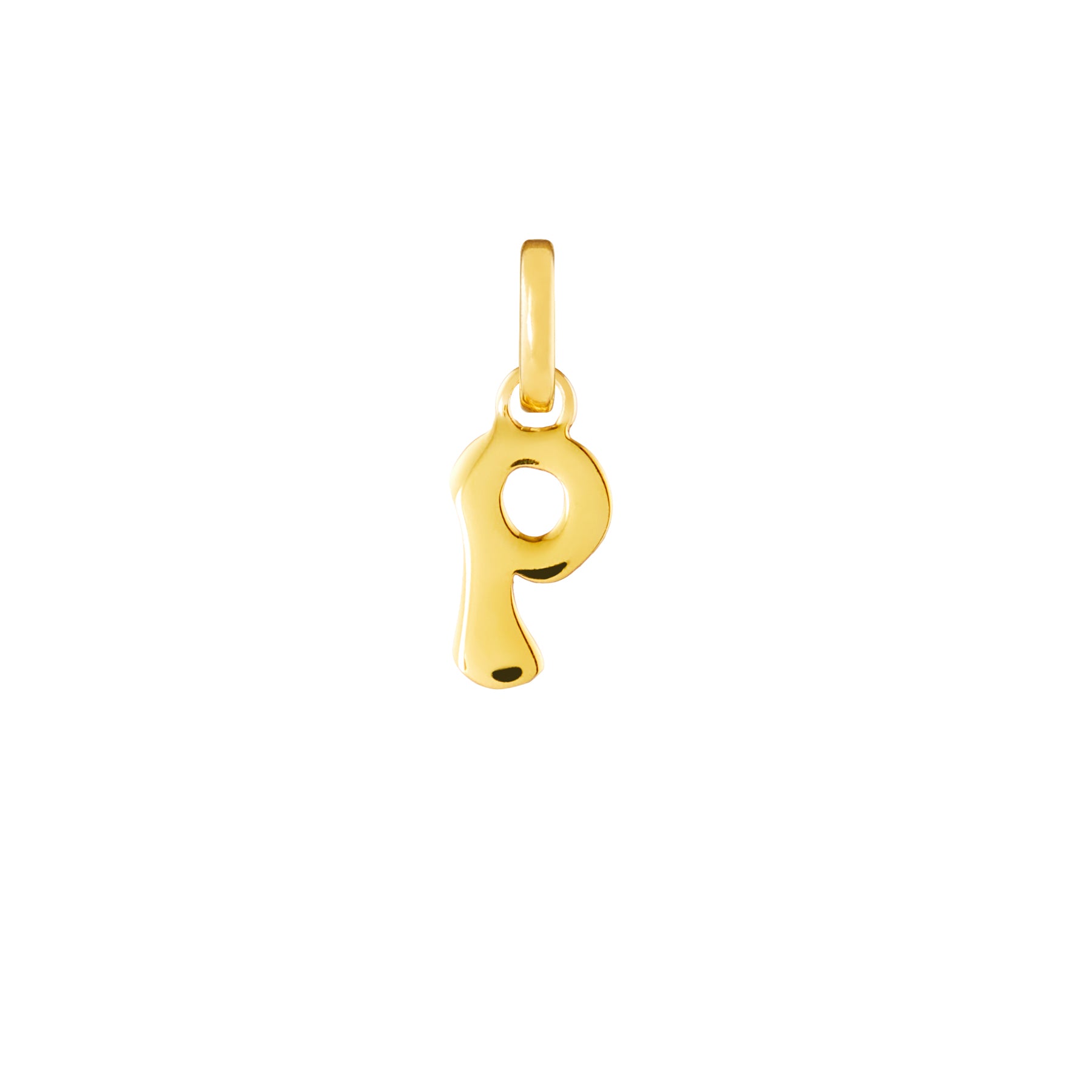 Letter Gold Plated Clip Charm