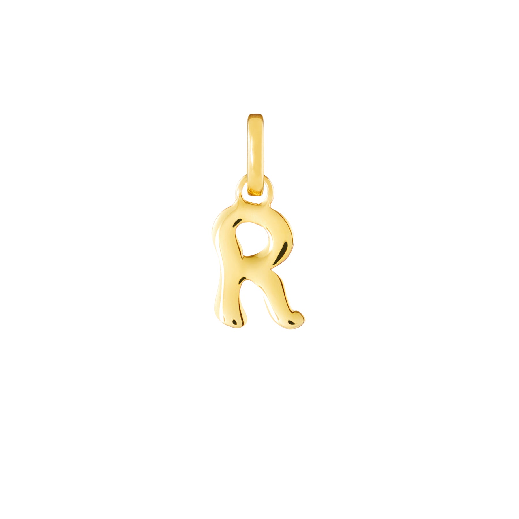 Letter Gold Plated Clip Charm