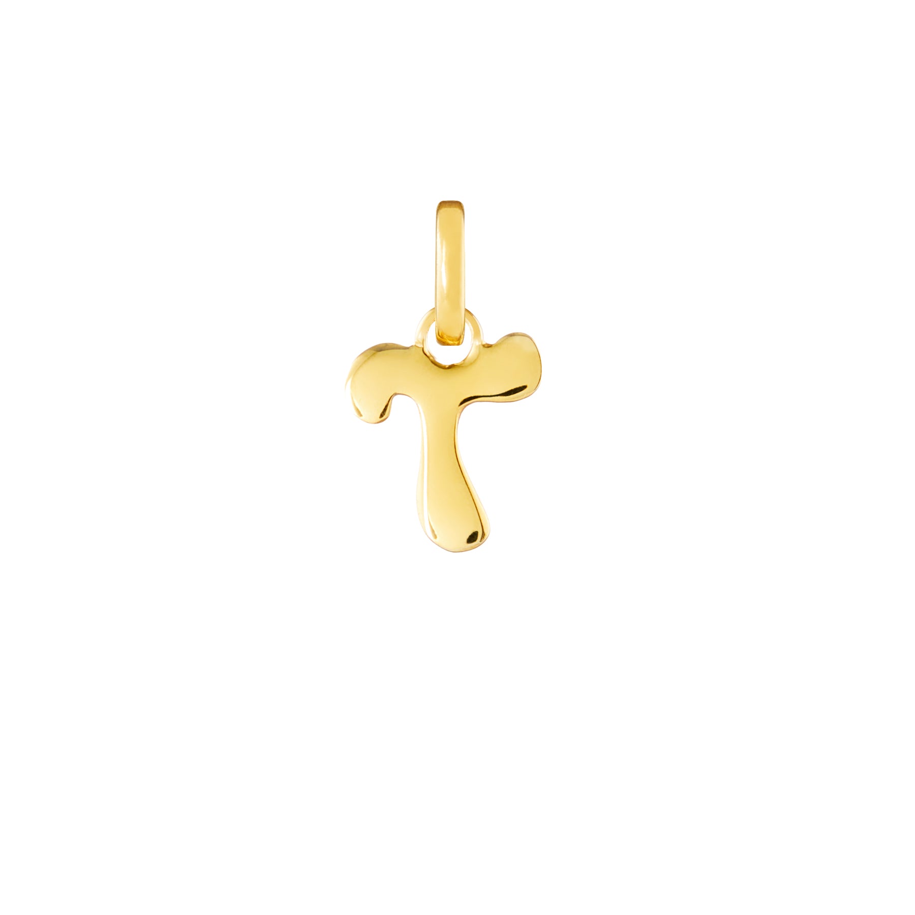Letter Gold Plated Clip Charm