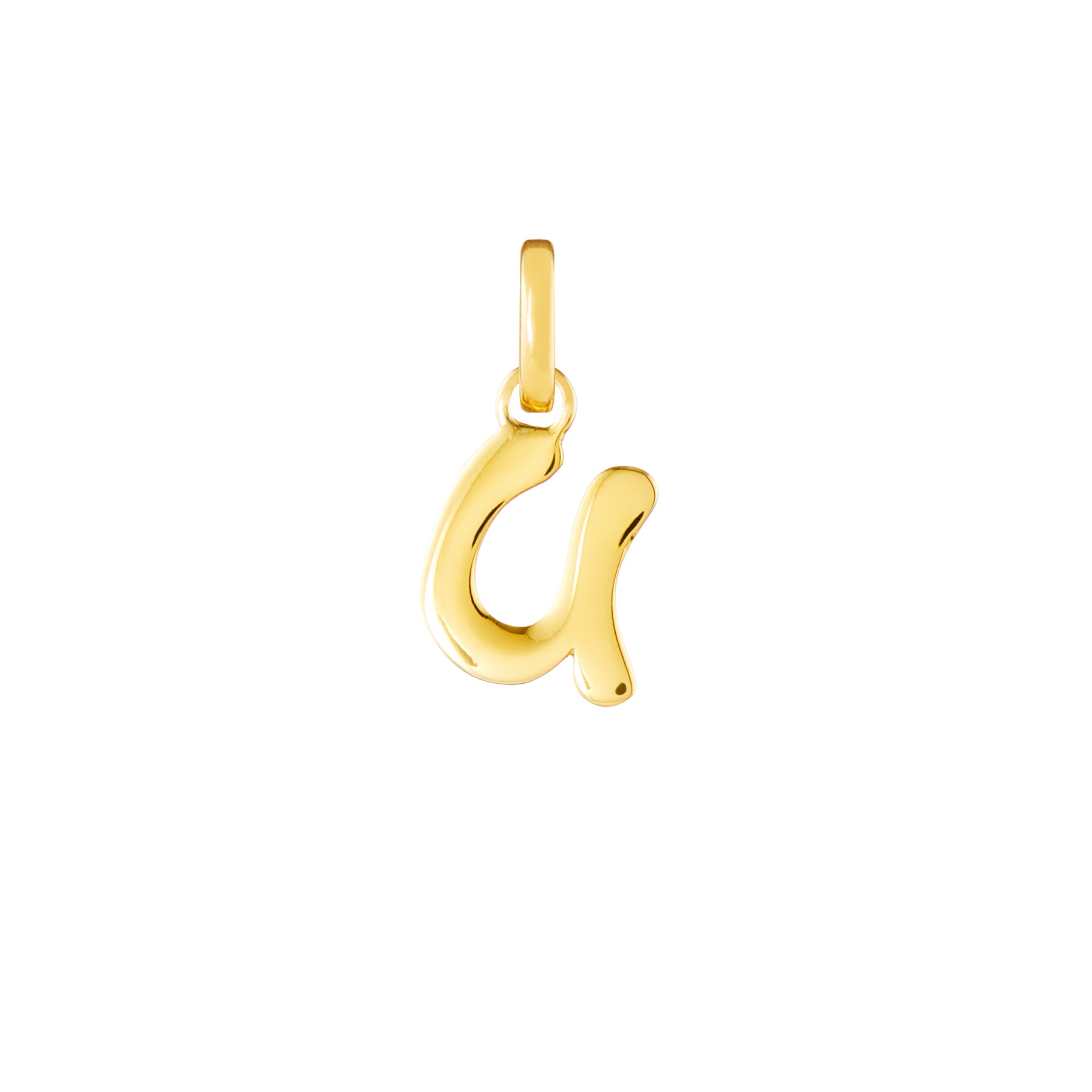 Letter Gold Plated Clip Charm