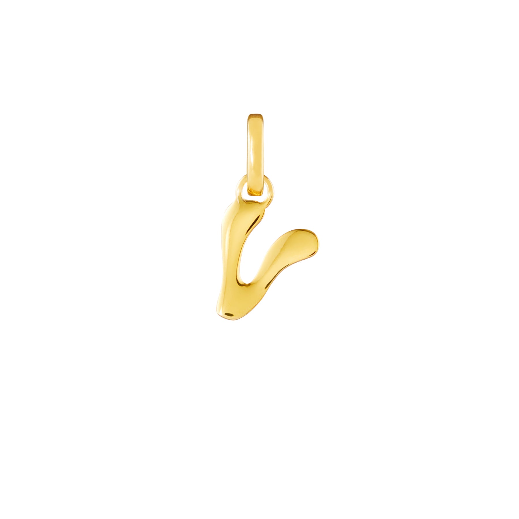 Letter Gold Plated Clip Charm