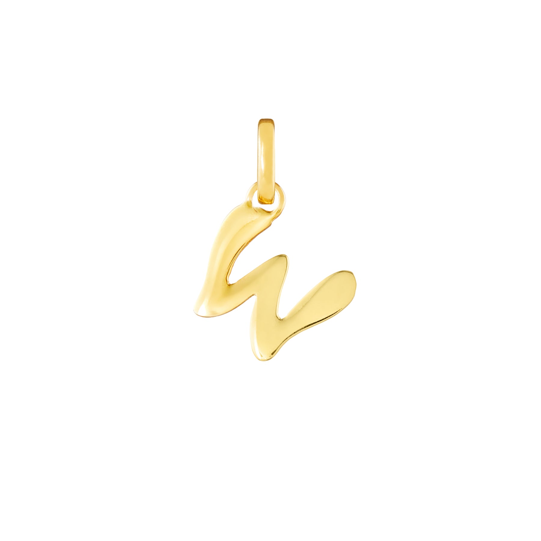 Letter Gold Plated Clip Charm