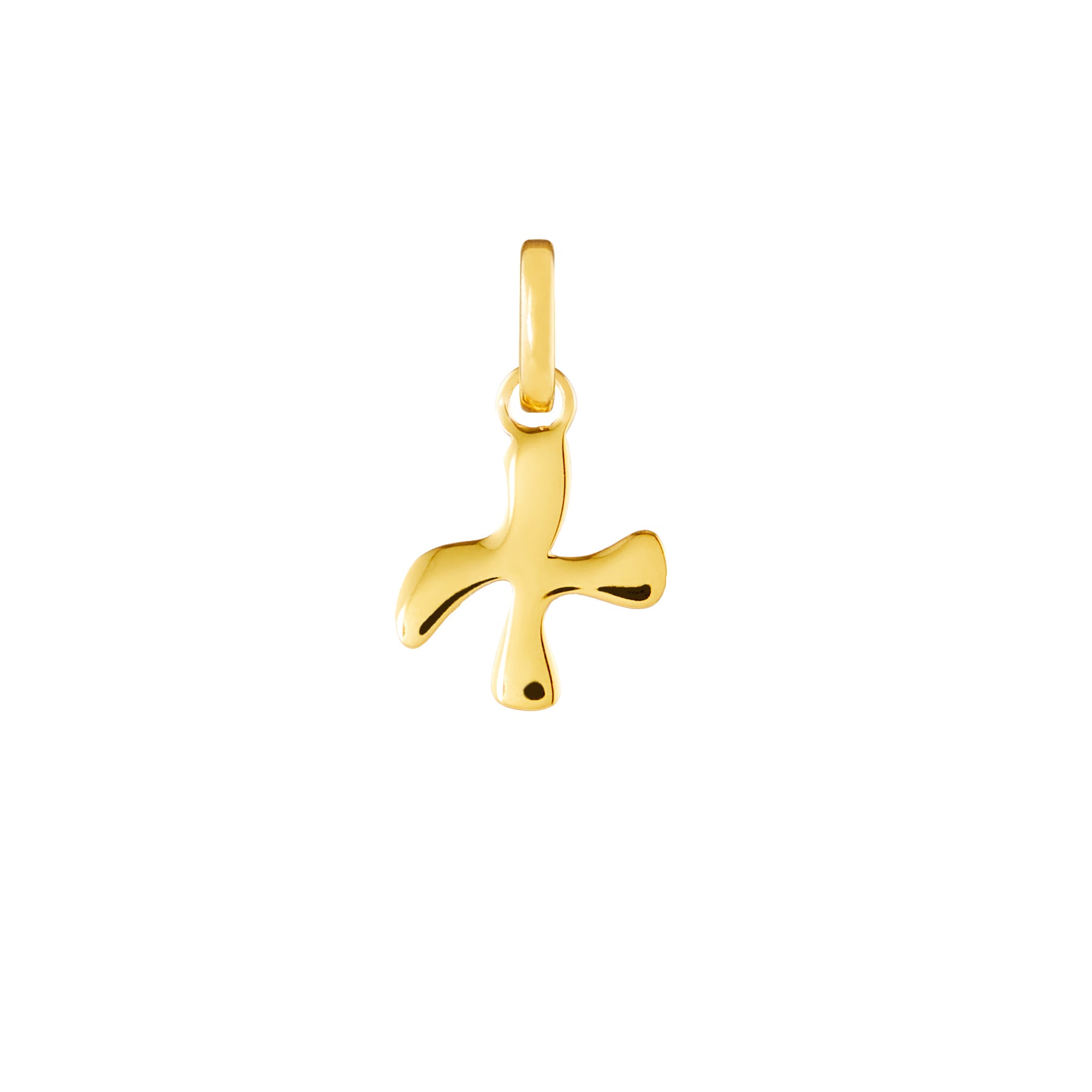 Letter Gold Plated Clip Charm