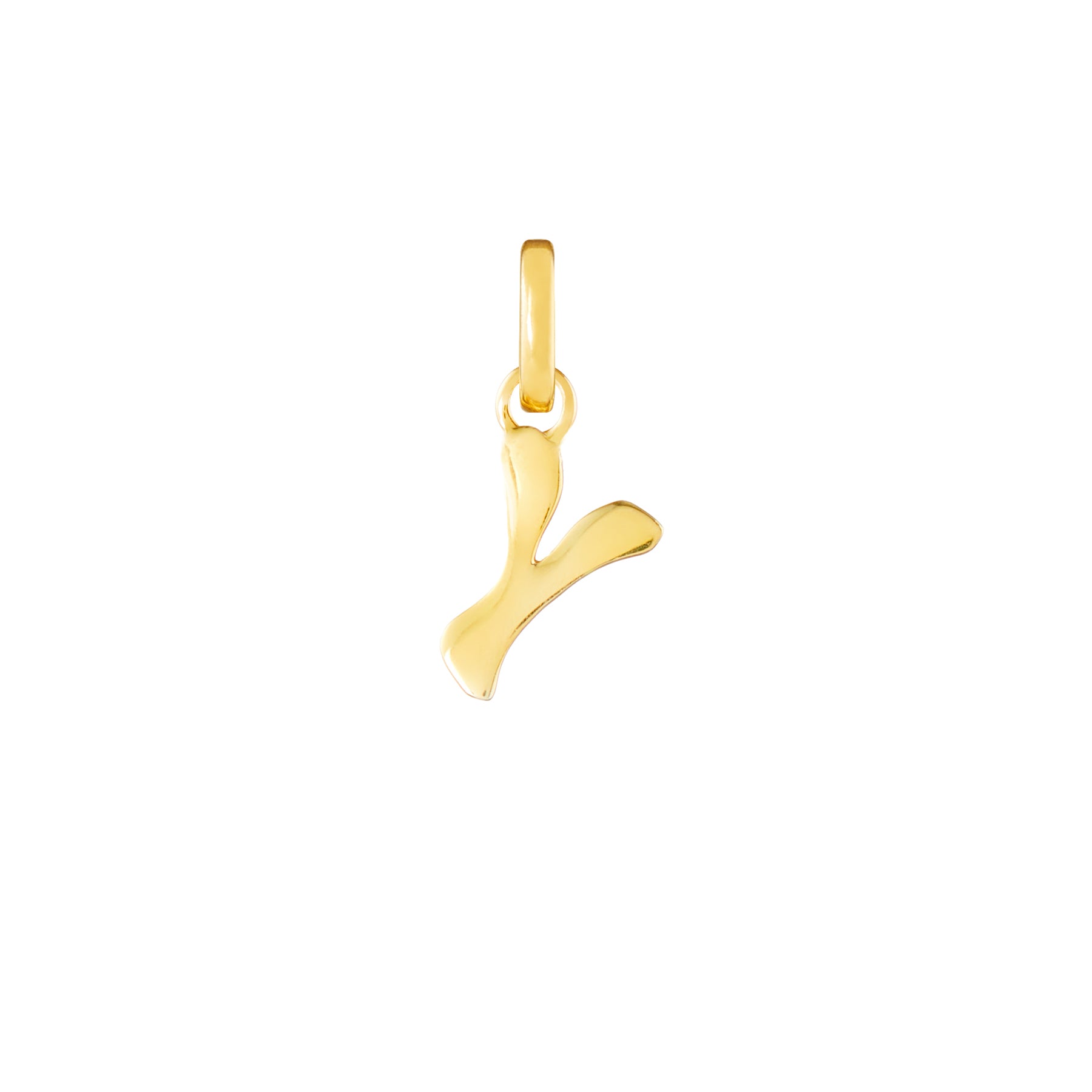 Letter Gold Plated Clip Charm