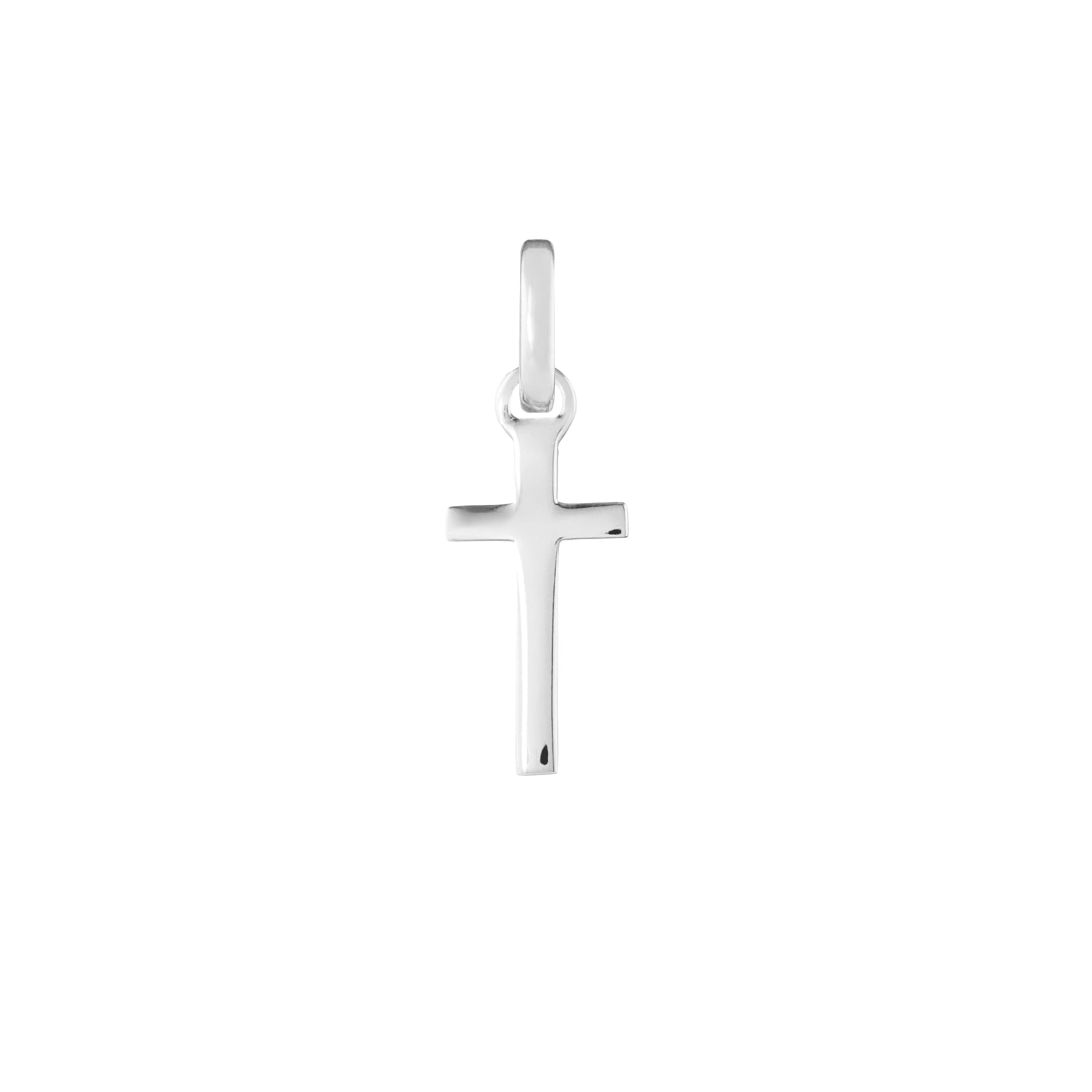 Cross Silver Clip Charm