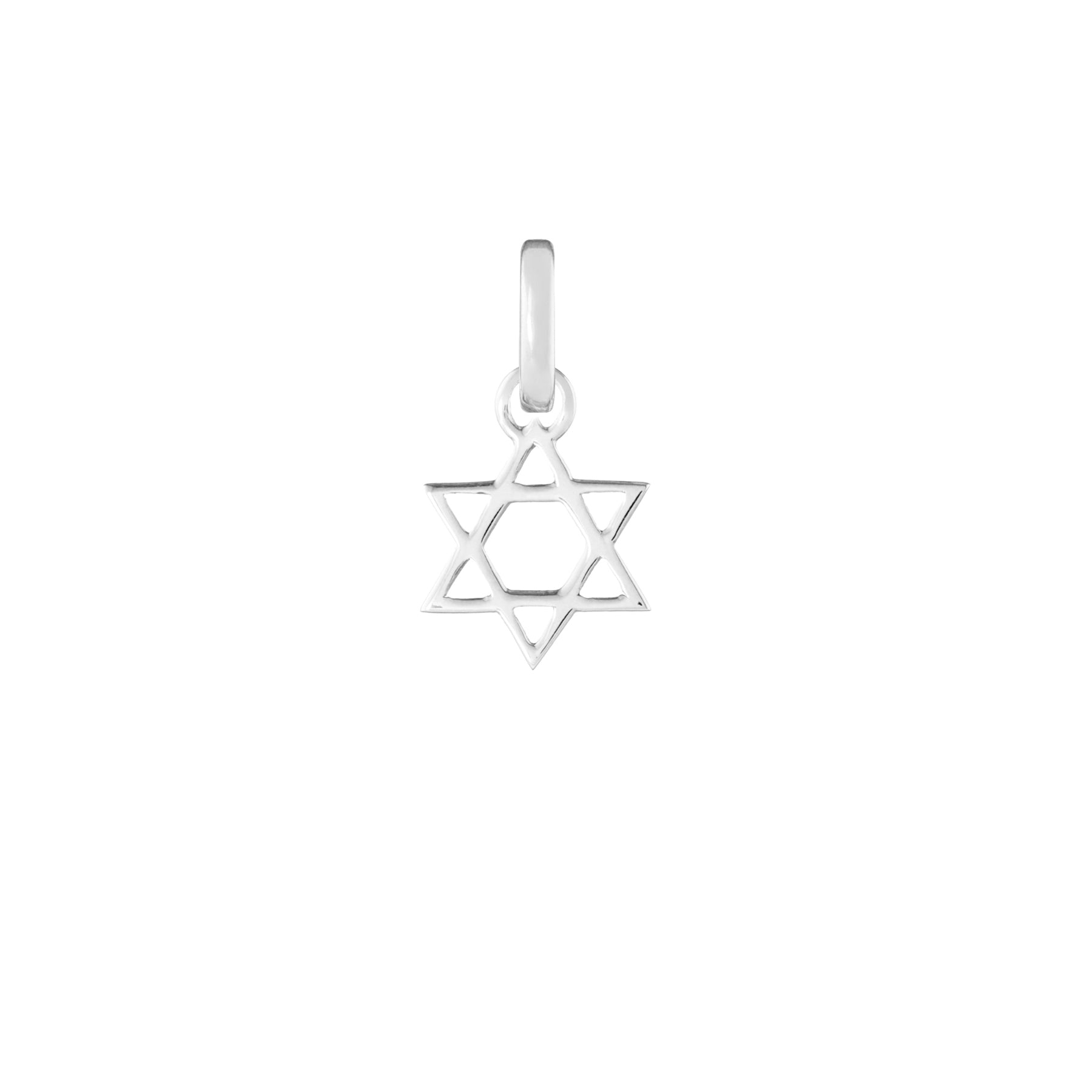 Star of David Silver Clip Charm