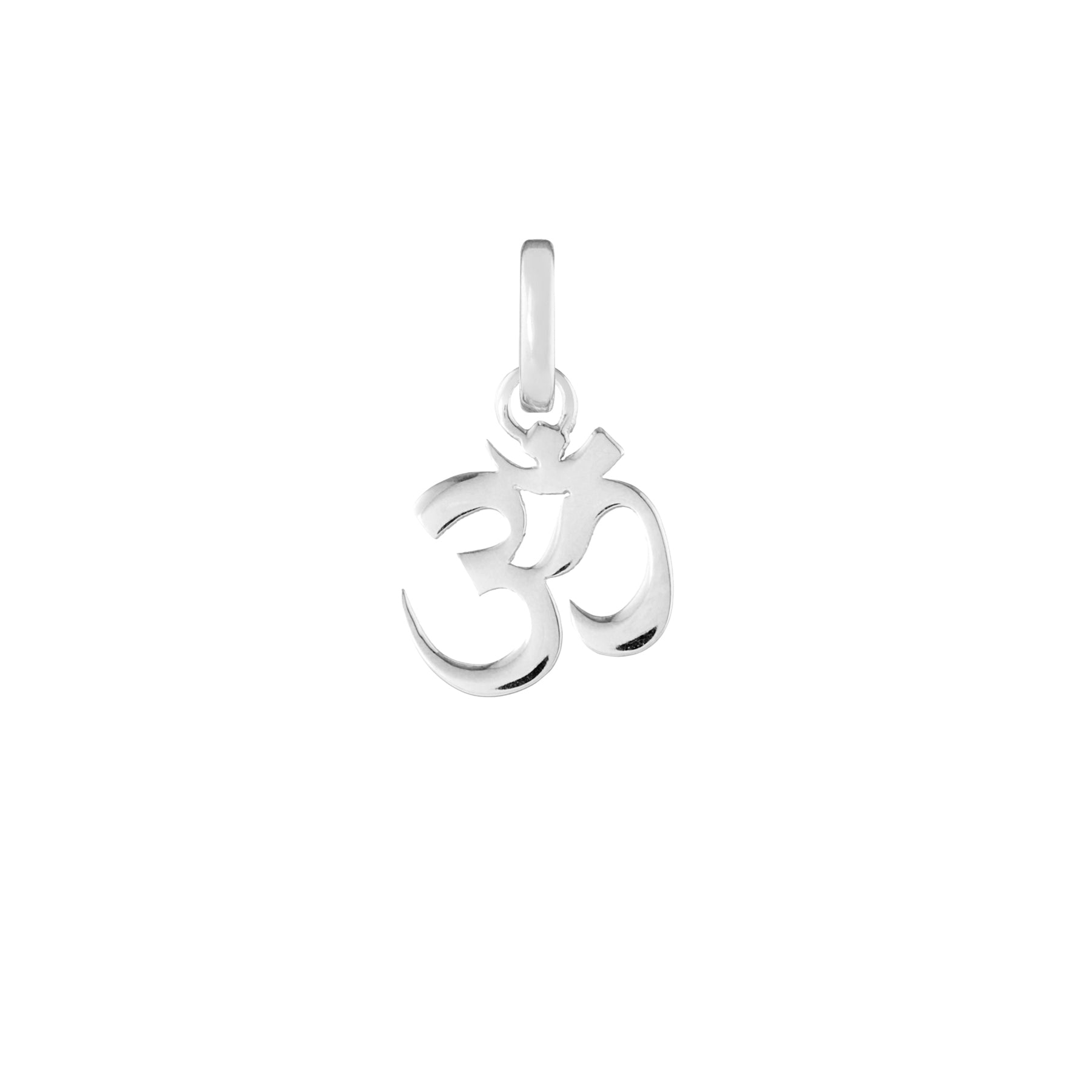 Om Silver Clip Charm