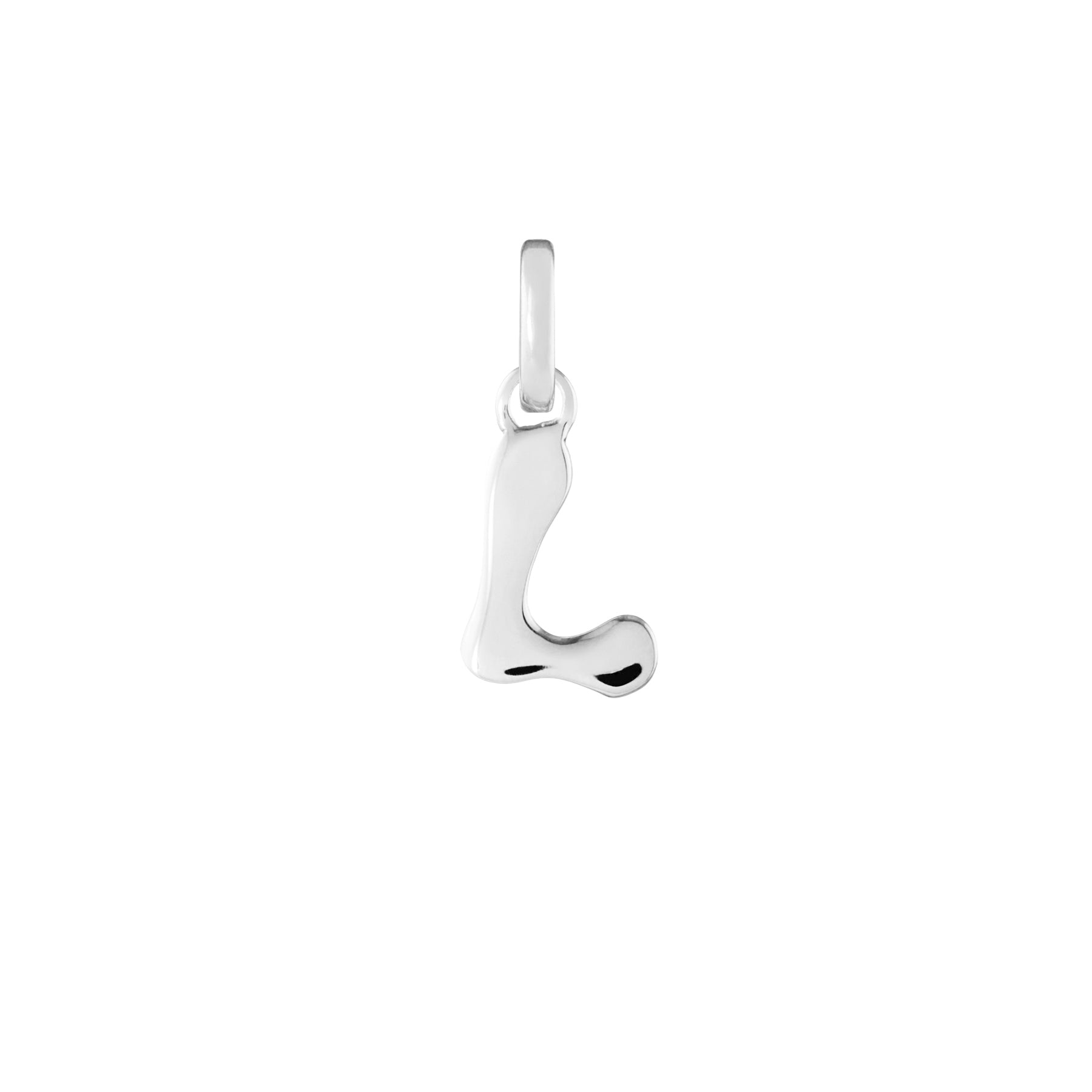 Letter Silver Clip Charm