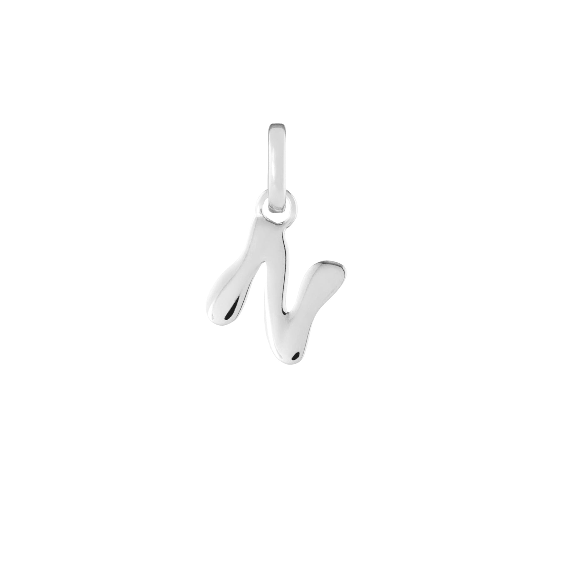 Letter Silver Clip Charm