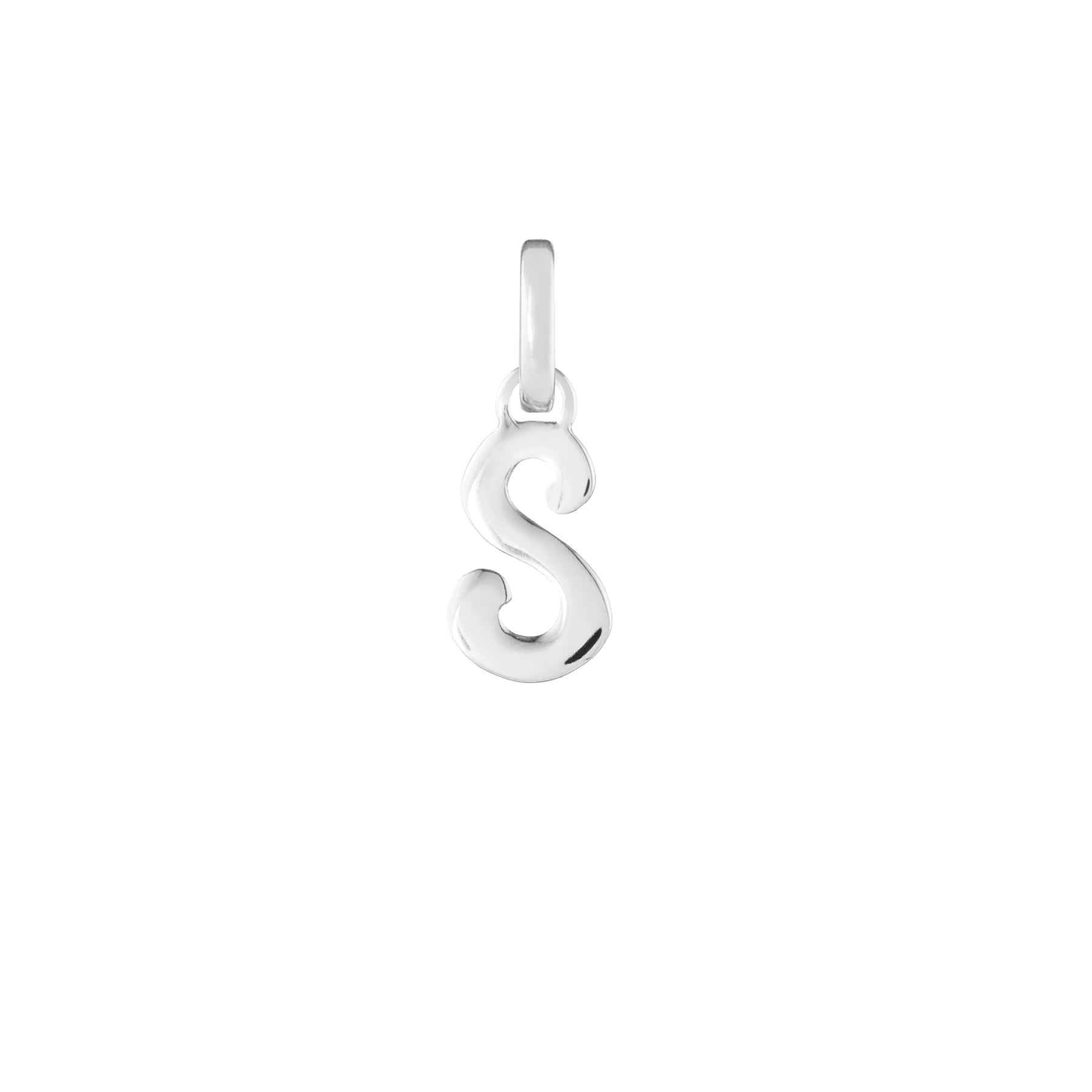 Letter Silver Clip Charm