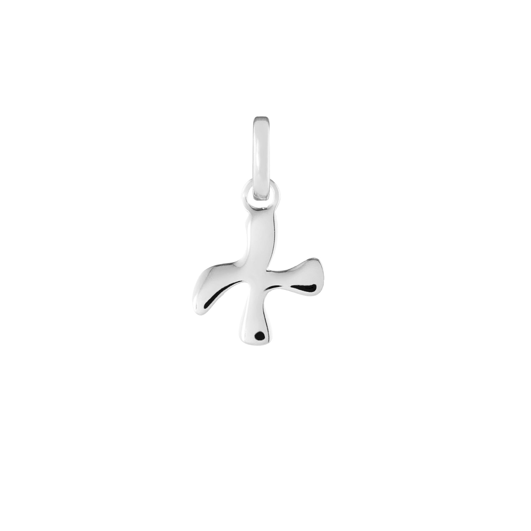 Letter Silver Clip Charm