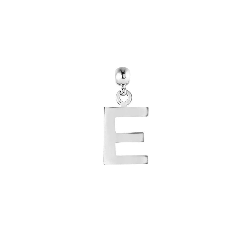 Letter Silver Charms