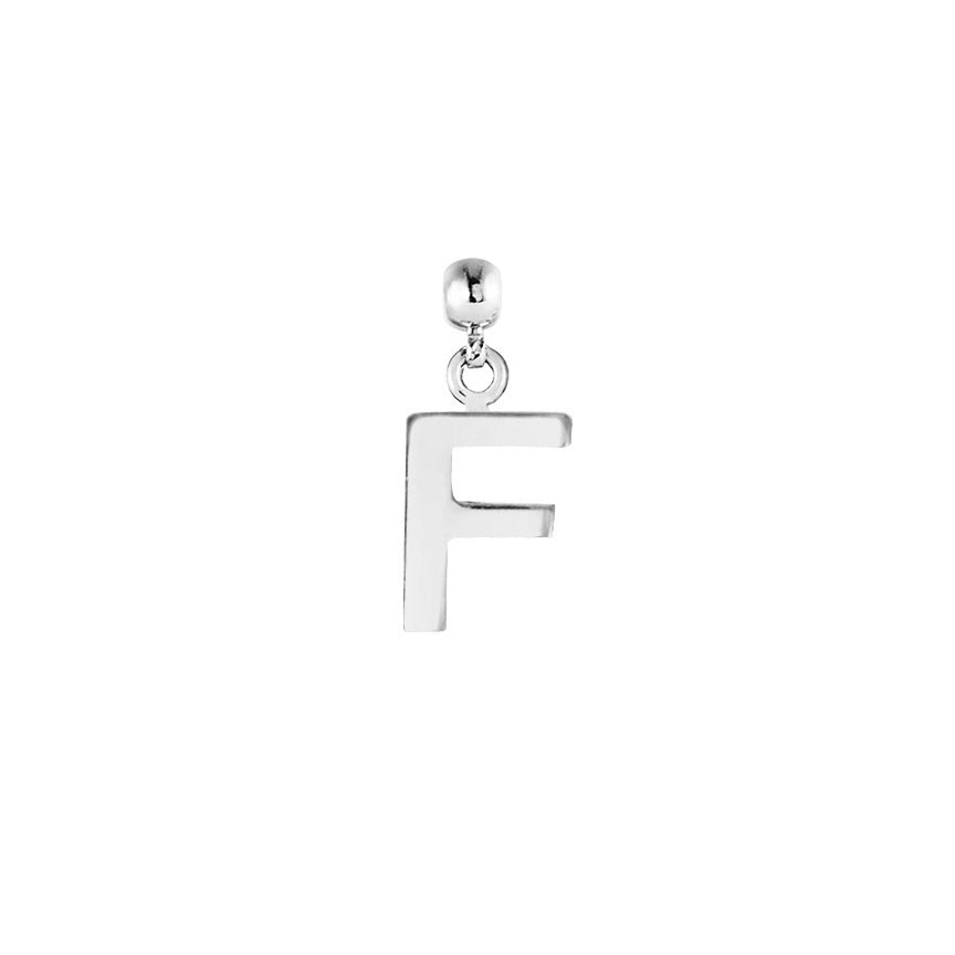 Letter Silver Charms