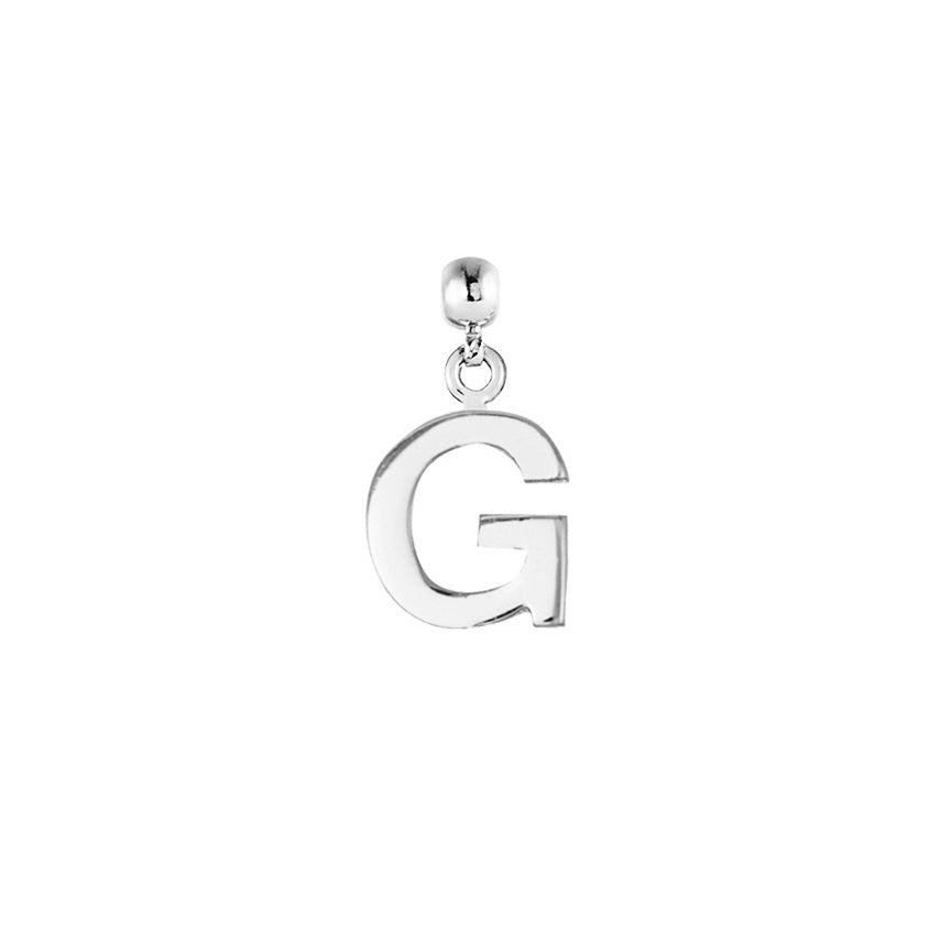 Letter Silver Charms