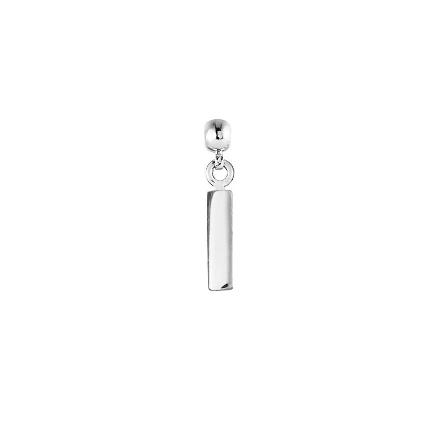 Letter Silver Charms