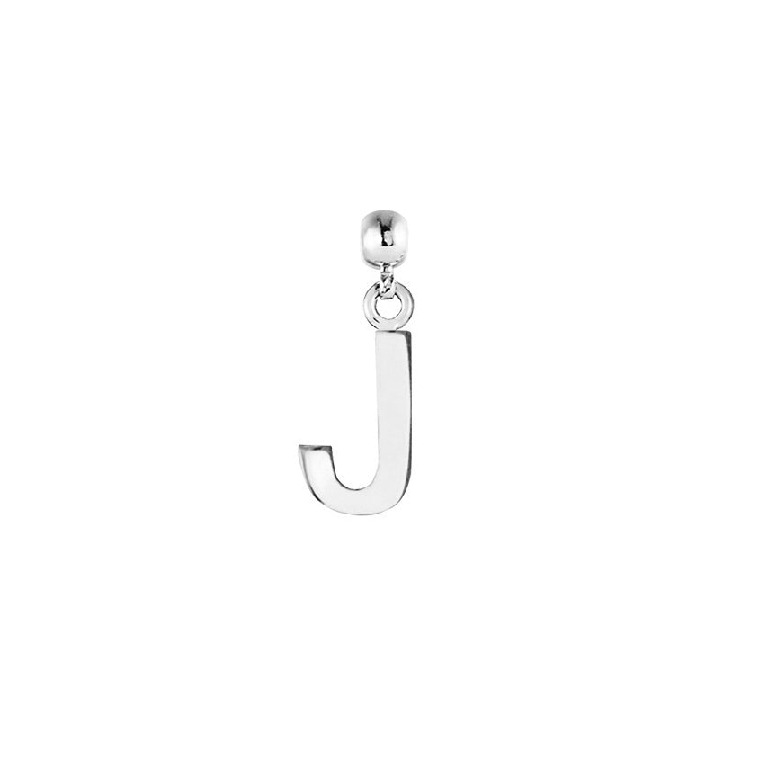 Letter Silver Charms
