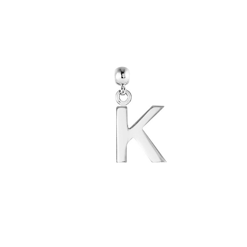 Letter Silver Charms
