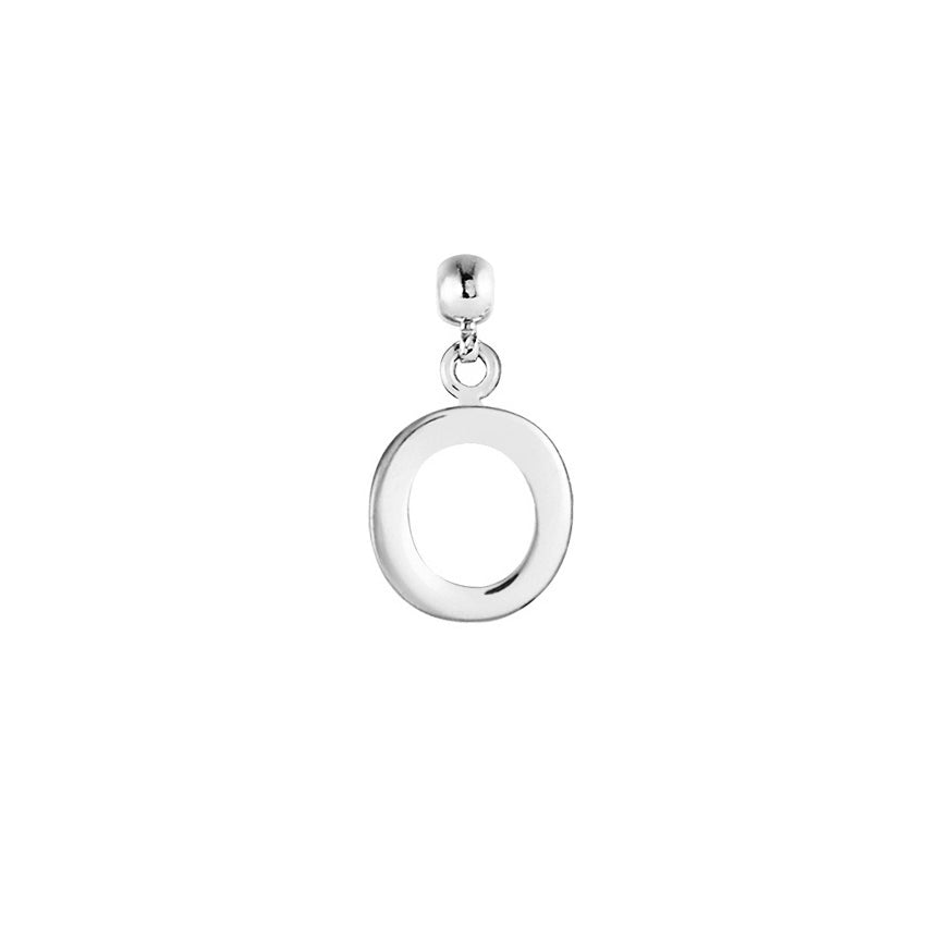 Letter Silver Charms