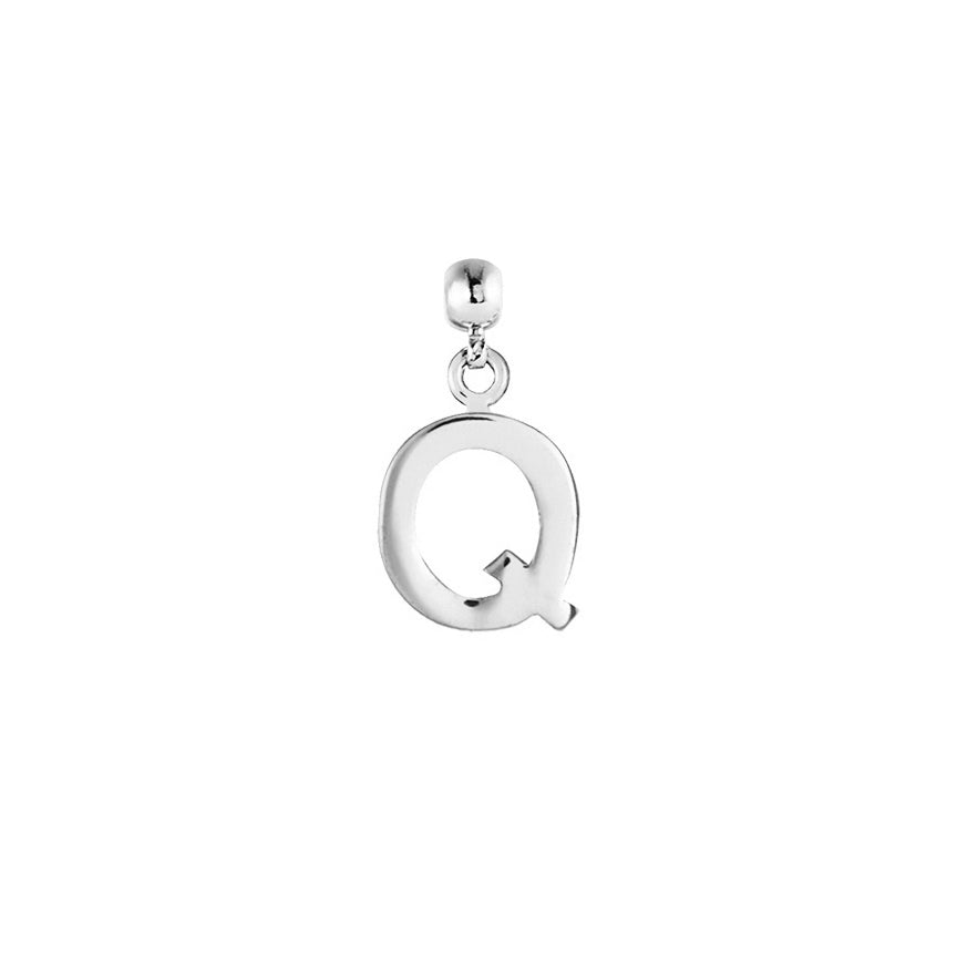 Letter Silver Charms
