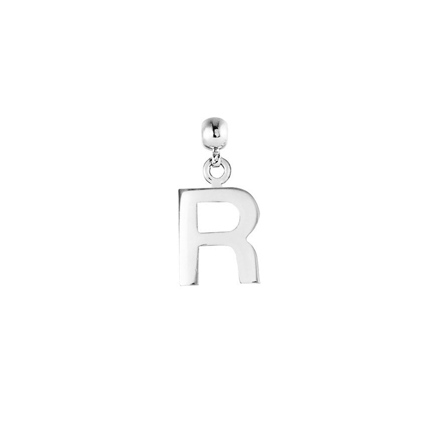 Letter Silver Charms