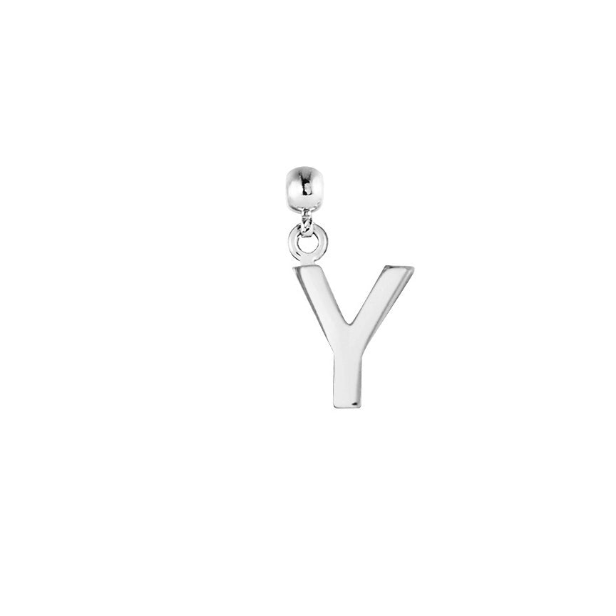 Letter Silver Charms