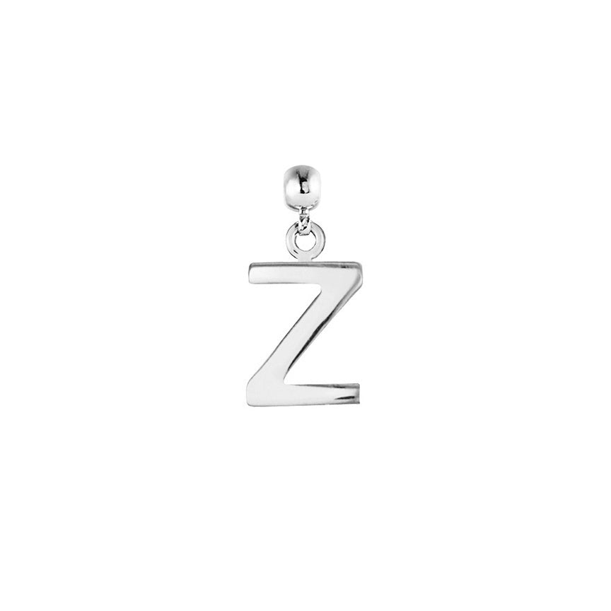 Letter Silver Charms