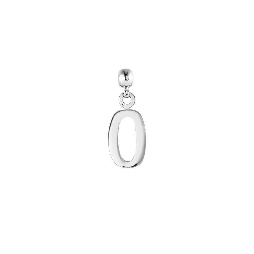 Number Silver Charms