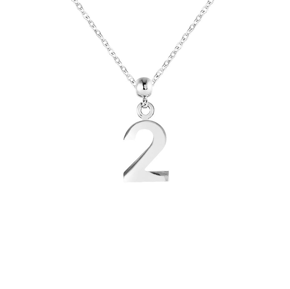 Number Silver Charms