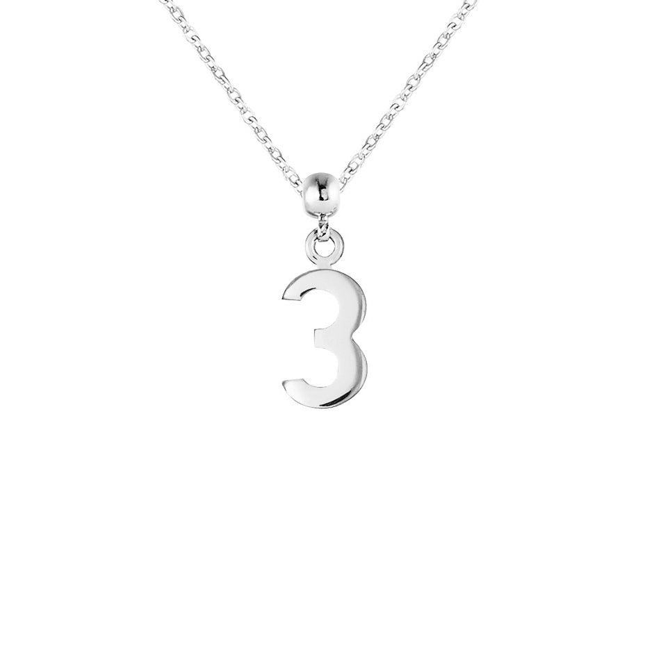 Number Silver Charms