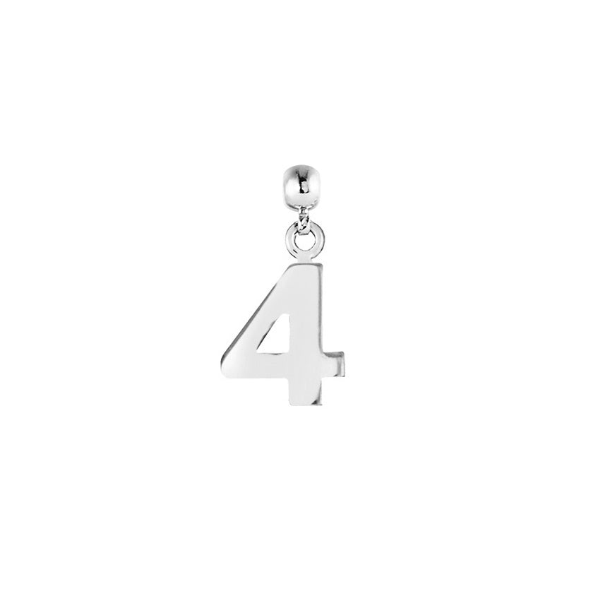 Number Silver Charms