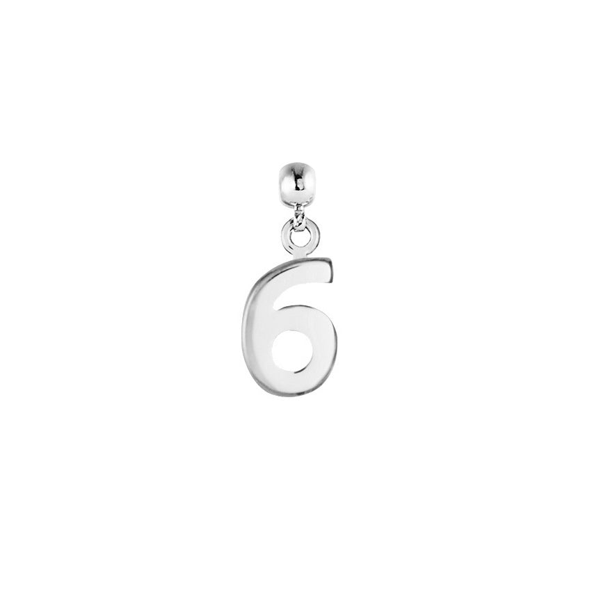 Number Silver Charms