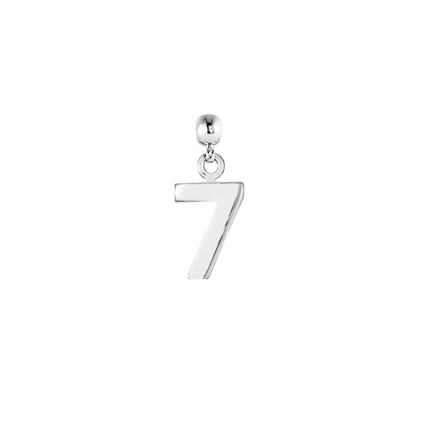 Number Silver Charms