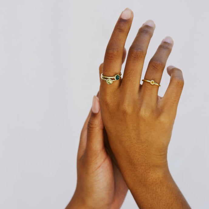 Women's Gemstone Silver Ring | Women's Gemstone Ring | ORA Jewellery