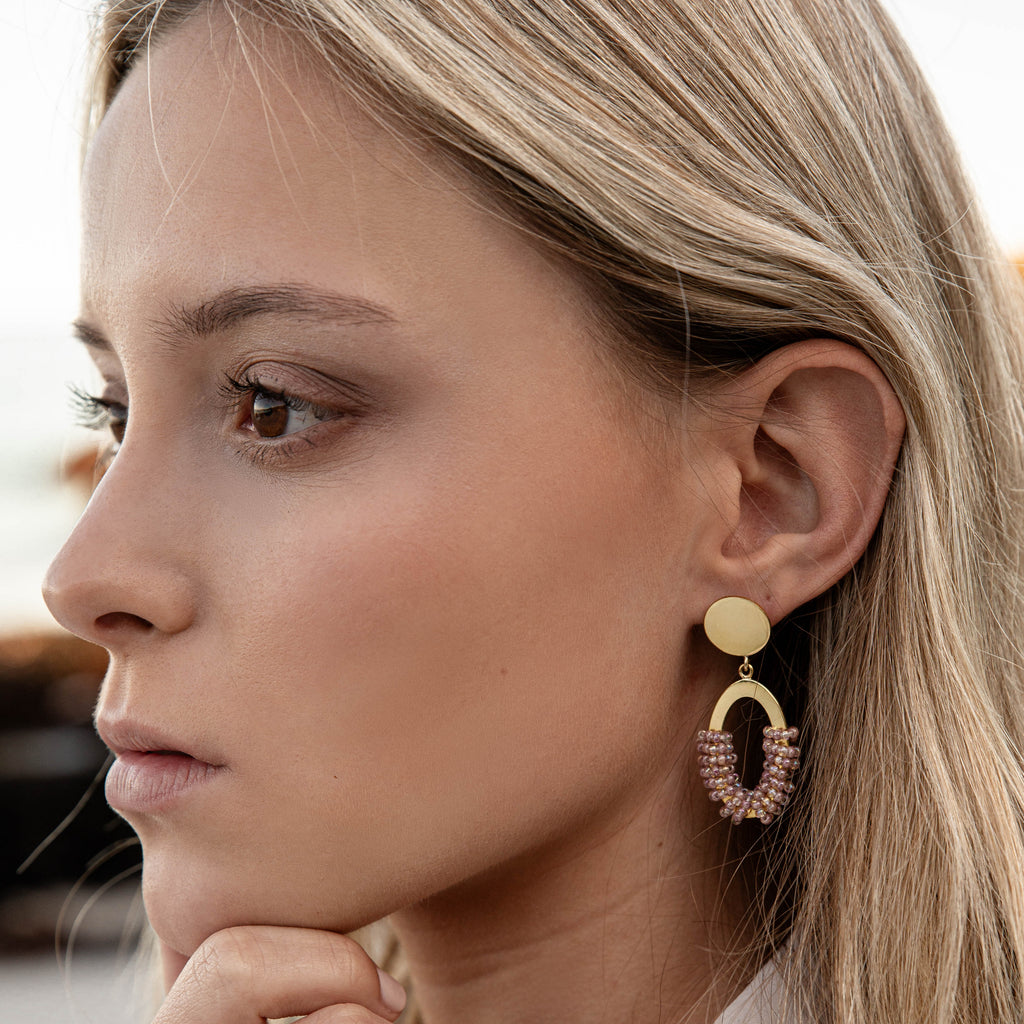 Asha Statement Gold Plated Earrings