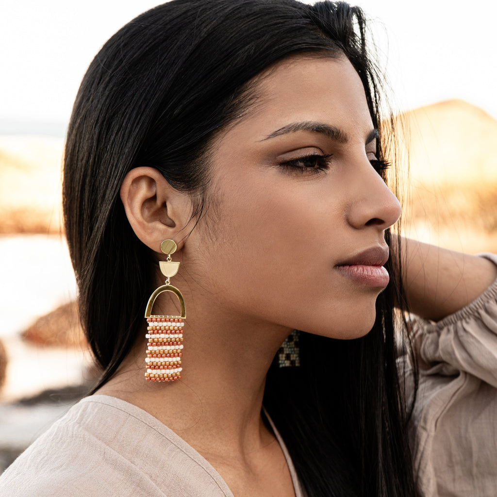 Bongani Statement Gold Plated Earrings