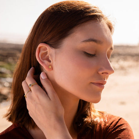 Women's Gemstone Brass Ring | Gemstone Brass Ring | ORA Jewellery