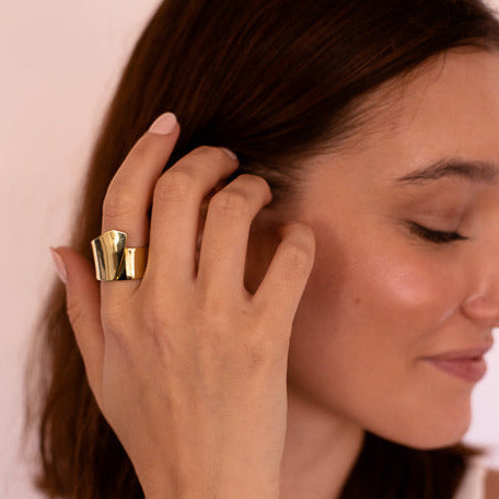 Foldover Brass Ring