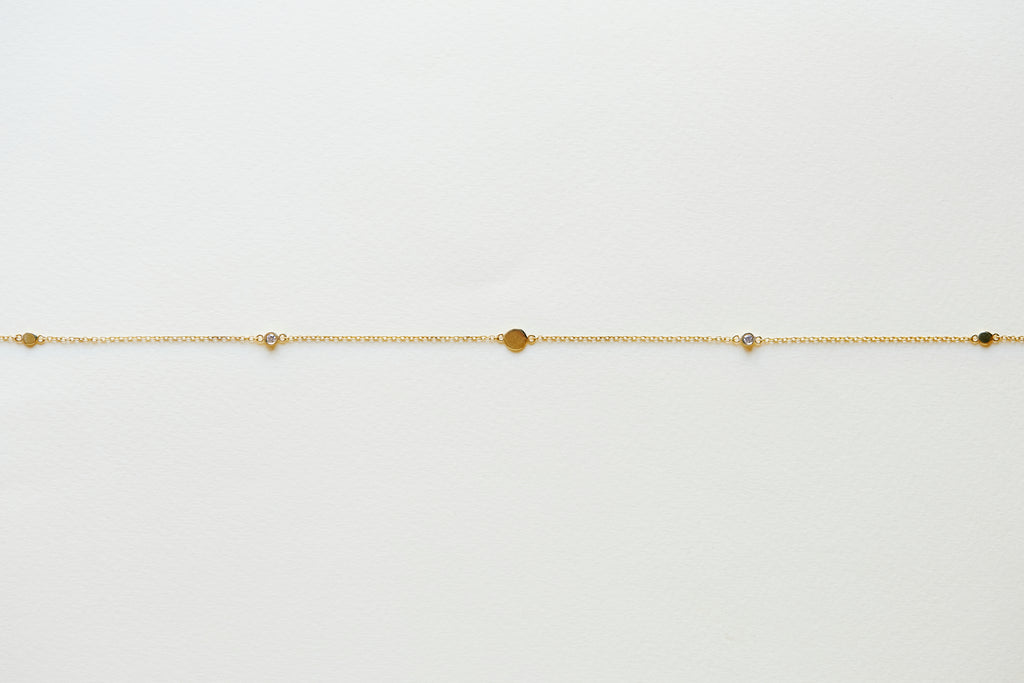 Skara Gold Gem Necklace