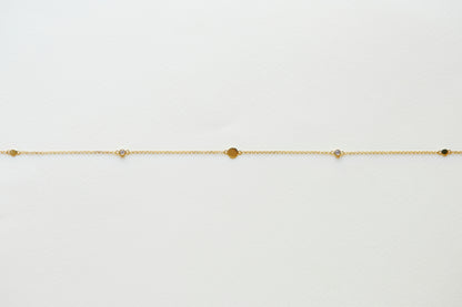 Skara Gold Gem Necklace