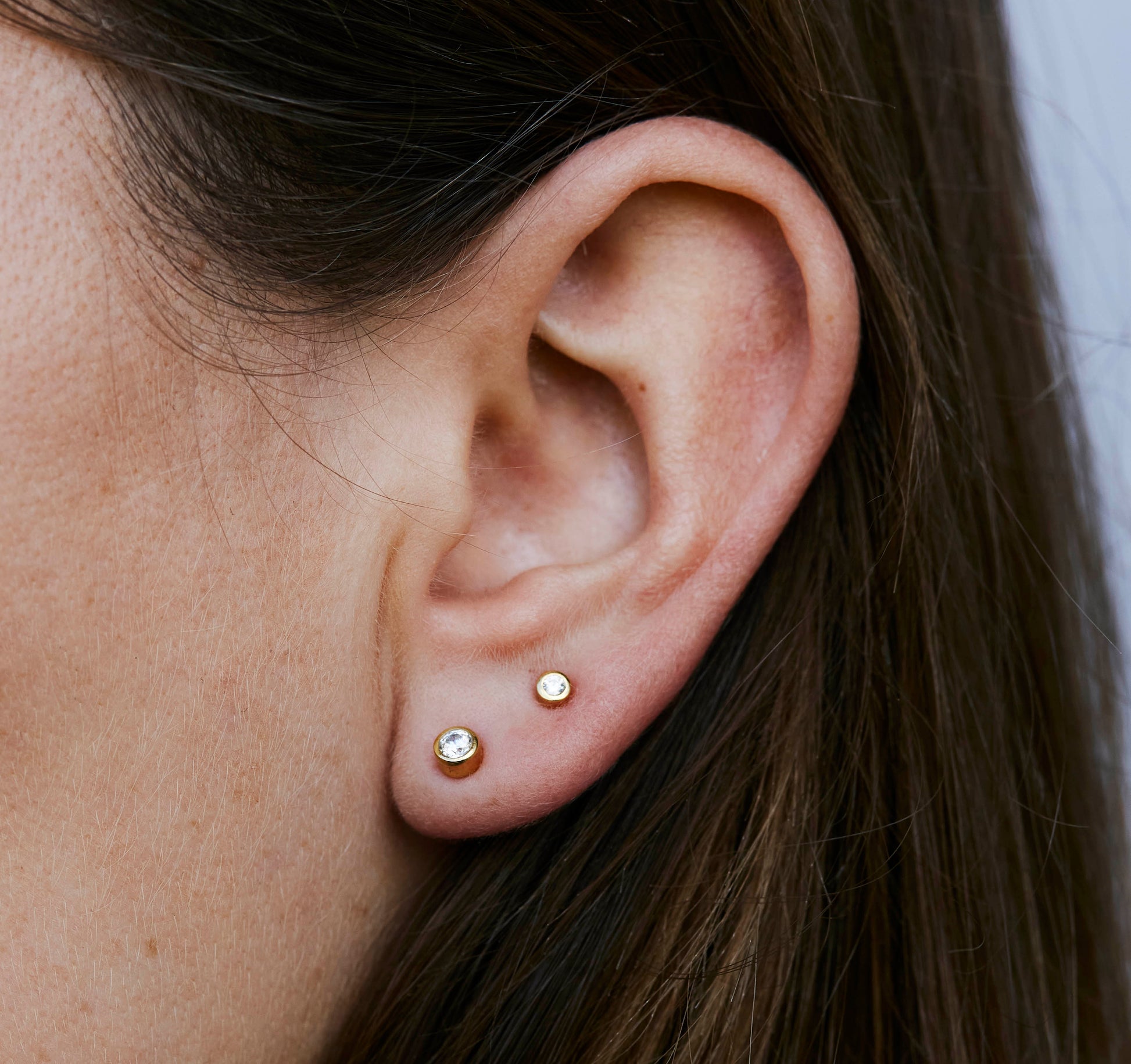 Zia Rise Midnight Gold Studs