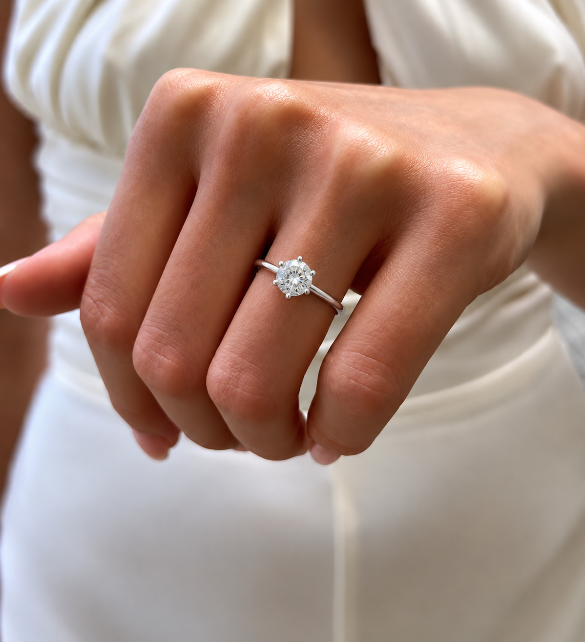 Protea Moissanite Engagement Ring