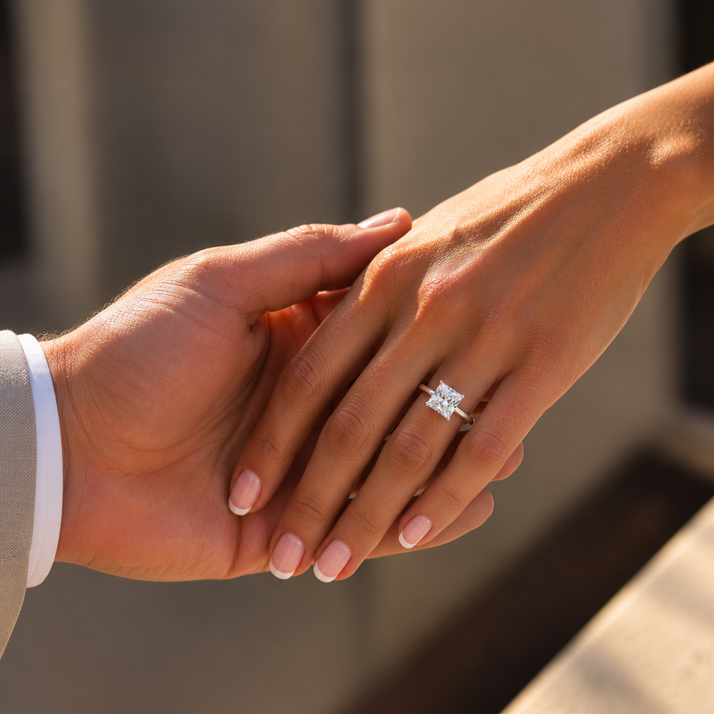 Princess Solitaire Engagement Ring