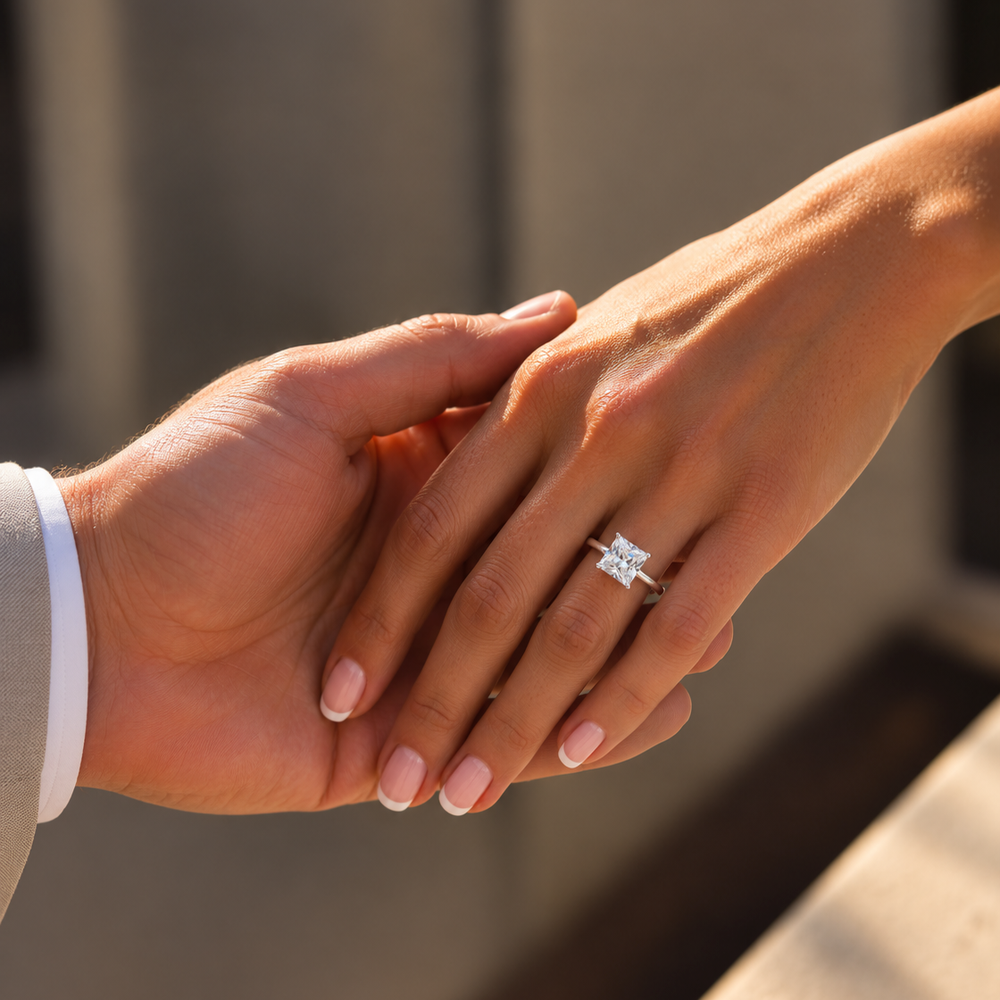 Princess Solitaire Engagement Ring