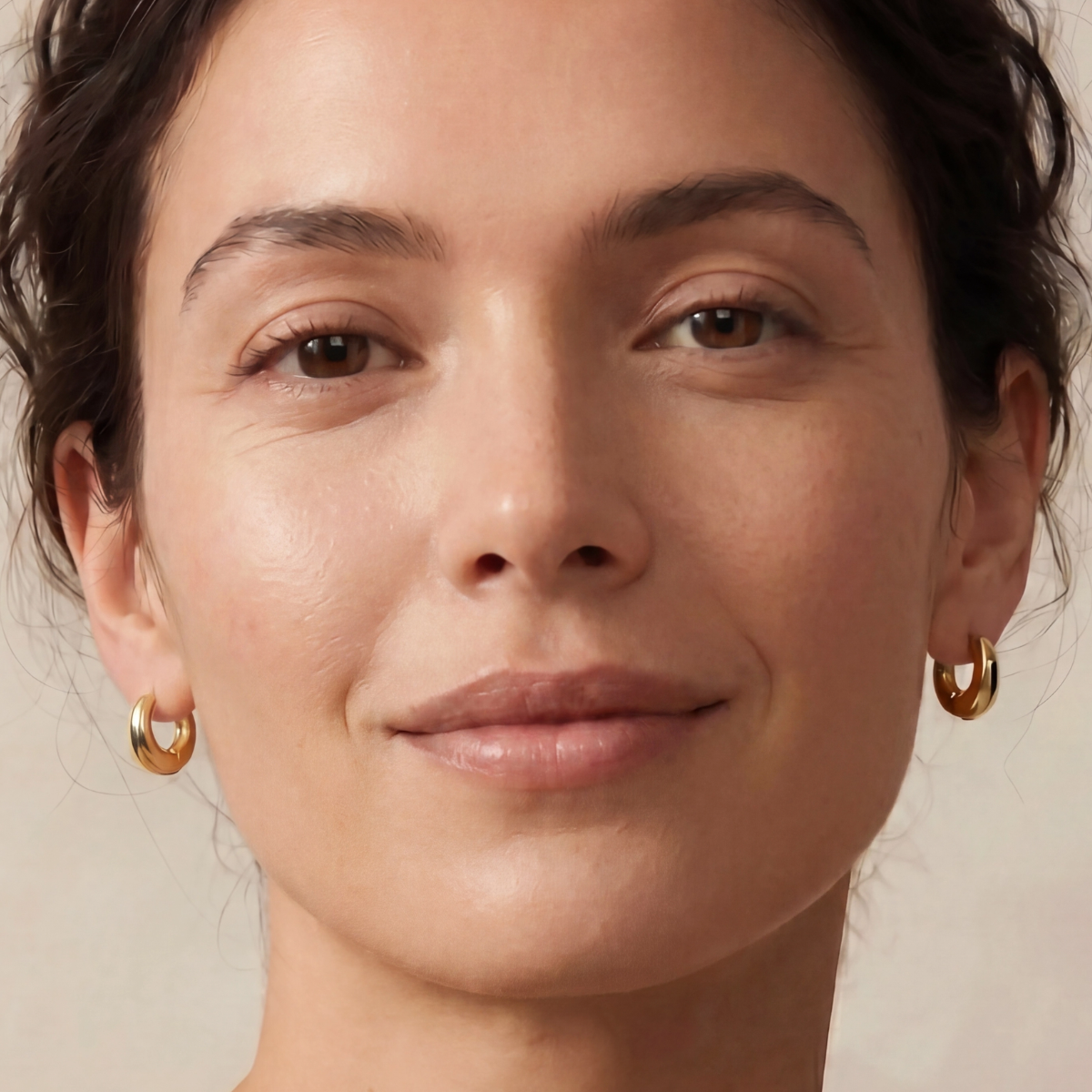 Bulb Gold Plated Hoops